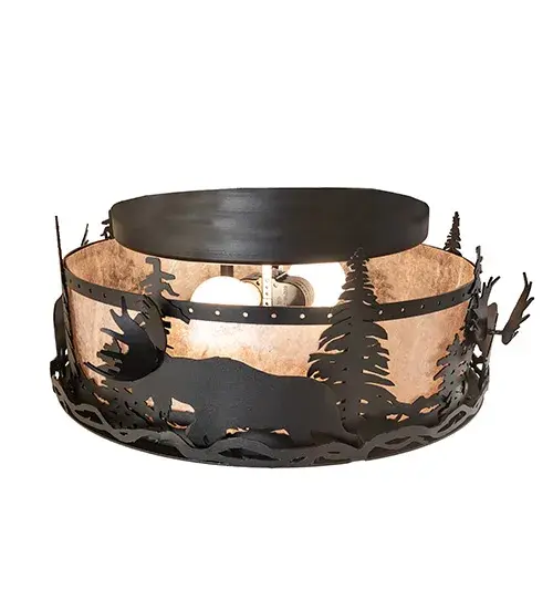 The Meyda Tiffany - Moose At Dusk by Meyda Lighting - Image 4