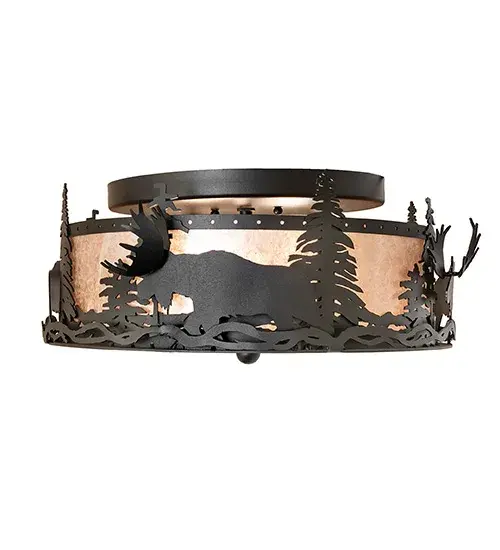 The Meyda Tiffany - Moose At Dusk by Meyda Lighting - Image 5