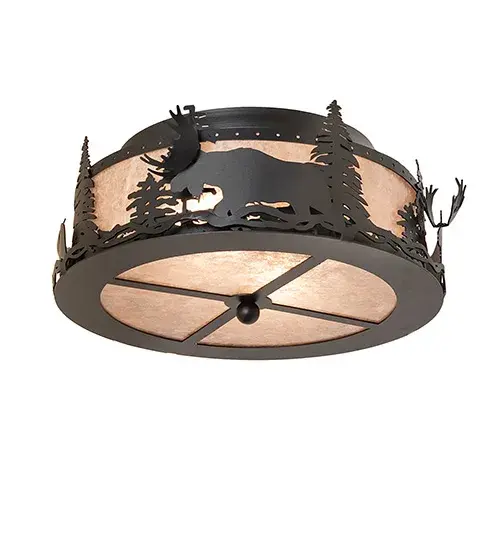 The Meyda Tiffany - Moose At Dusk by Meyda Lighting - Image 6