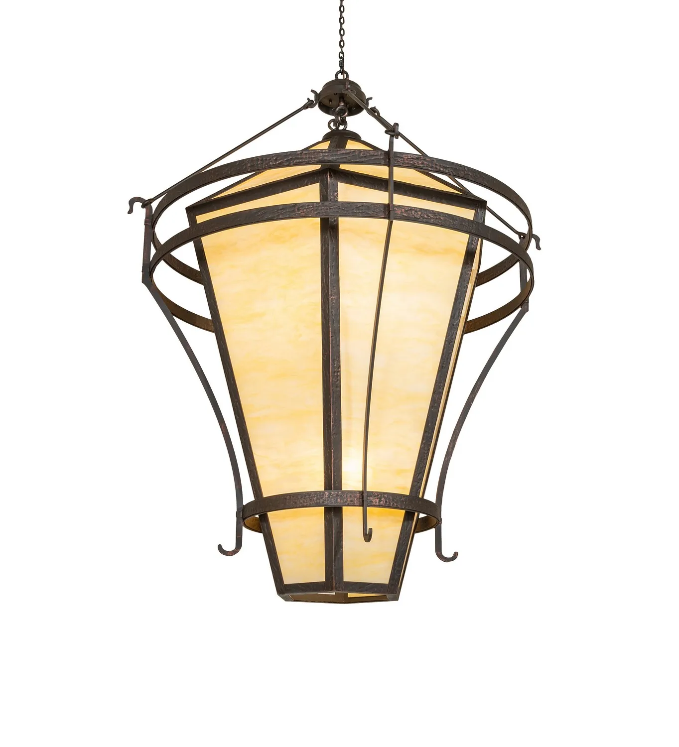 Powell 12 Light Pendant in Blackened Textured Copper