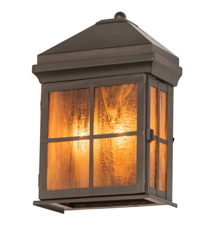 Myles Two Light Wall Sconce in Craftsman Brown