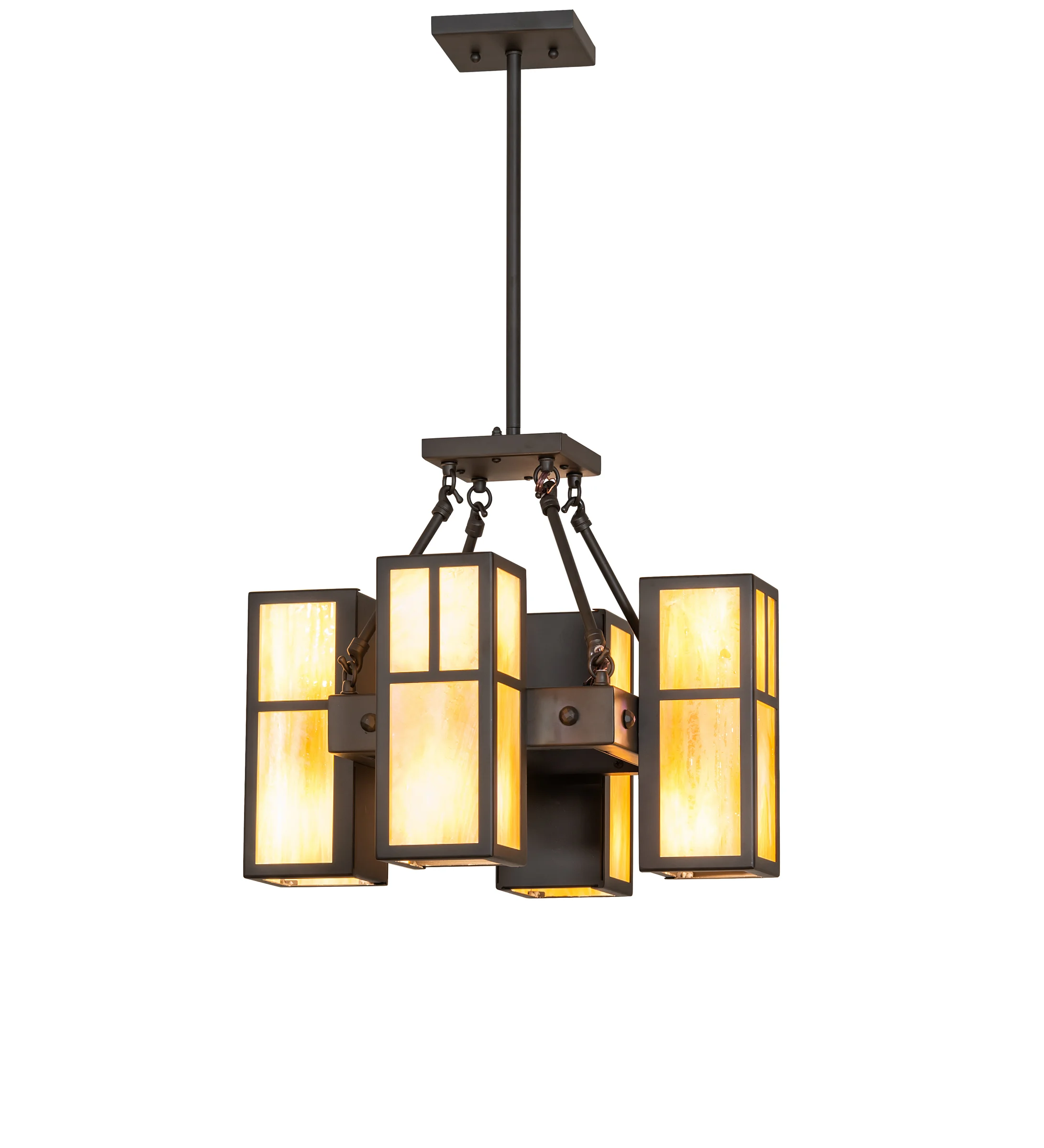 Hyde Park Eight Light Pendant in Oil Rubbed Bronze