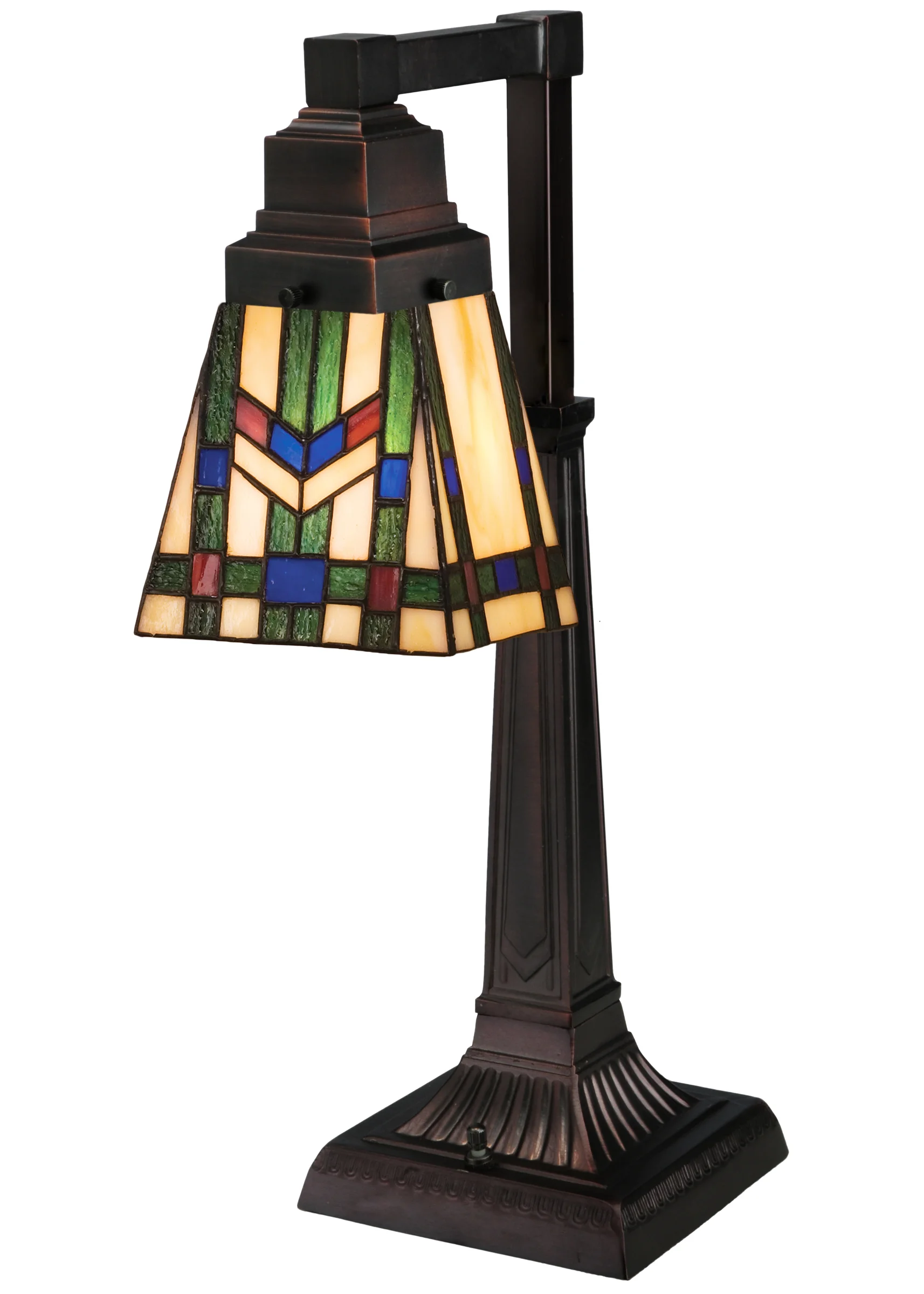 Prairie Wheat One Light Desk Lamp in Mahogany Bronze