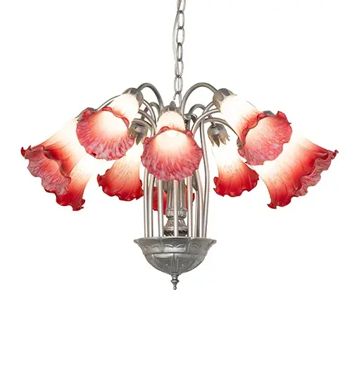 The Pink/White Tiffany Pond Lily by Meyda Lighting - Image 2