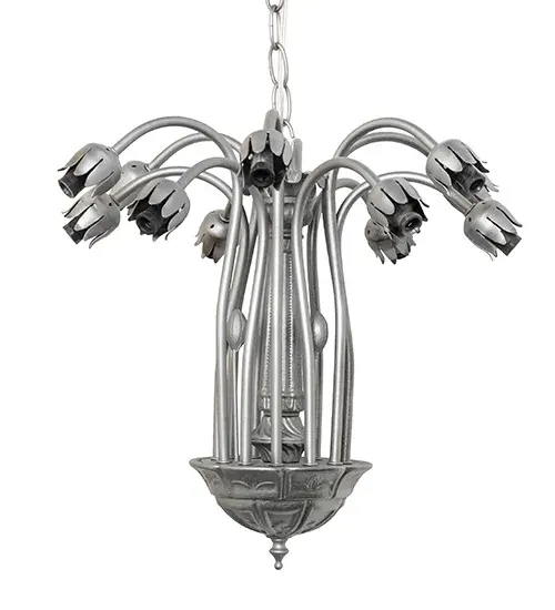 The Pink/White Tiffany Pond Lily by Meyda Lighting - Image 11
