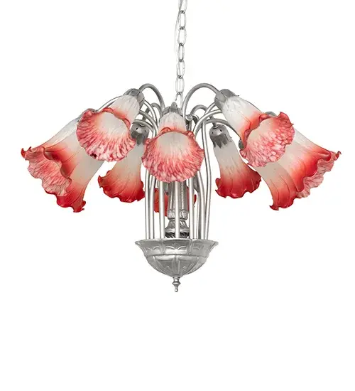 The Pink/White Tiffany Pond Lily by Meyda Lighting - Image 3
