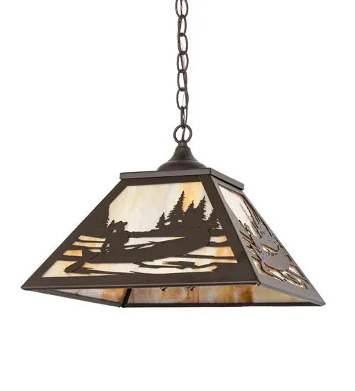 The Meyda Tiffany - Canoe At Lake by Meyda Lighting - Image 3