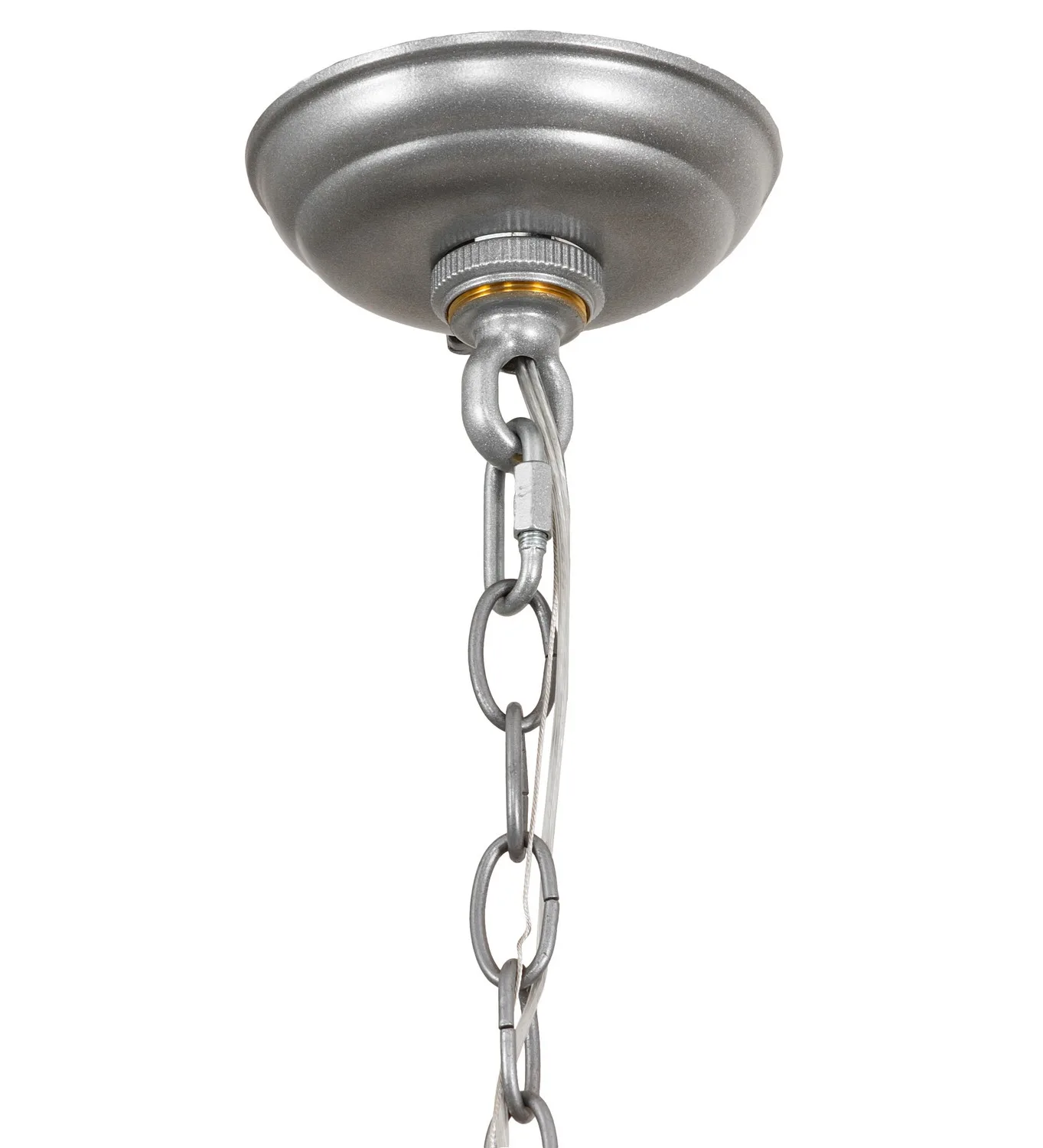 Six Light Chandelier Hardware in Light Sandstone