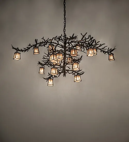 66" Wide Pine Branch Valley View 18 Light Chandelier