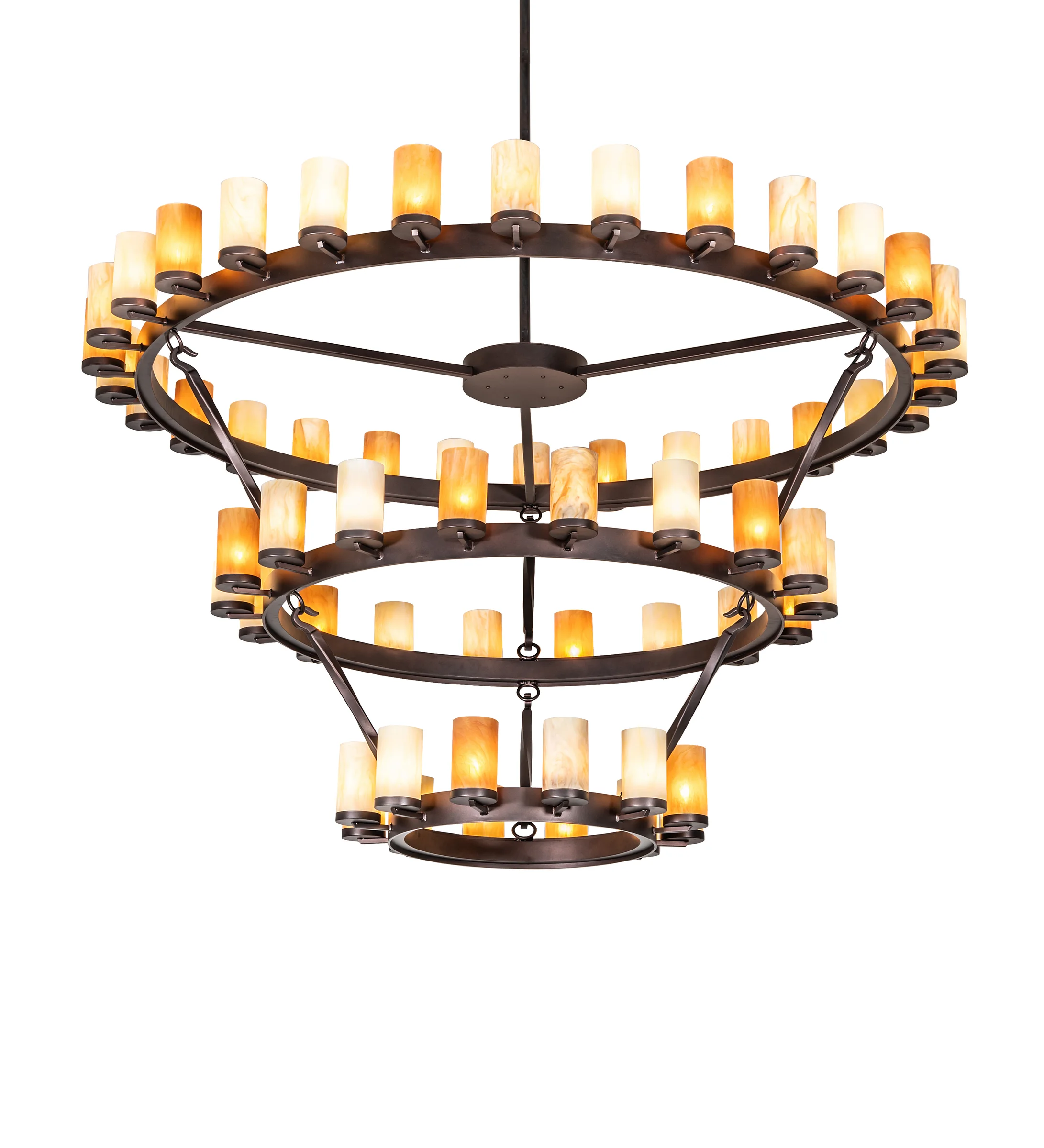 Noziroh Ring LED Chandelier in Mahogany Bronze