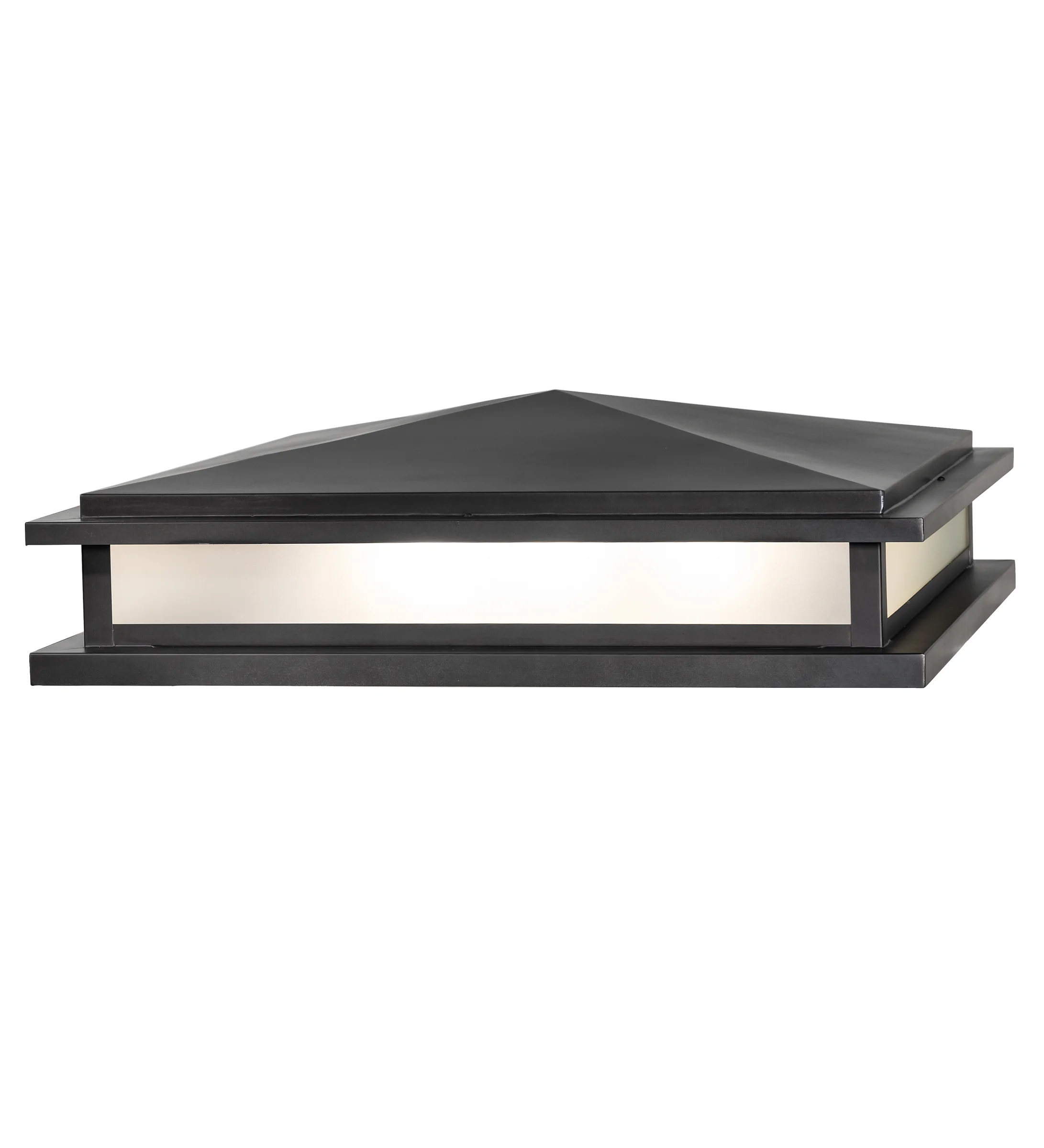 Seneca Eight Light Pier Mount in Black Patina