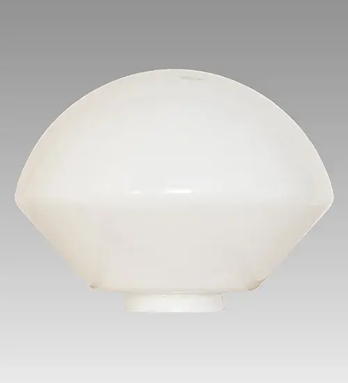 Restore the past with this beautifully formed White Opal Schoolhouse Glass shade featuring a traditional globe profile. This vintage-style shade offers a refined yet consistent, distinctive design that originated in traditional schoolhouses and public buildings in the early 1920s. The shade is perfect for dining spaces and corridors in homes, restaurants, and other public spaces and pairs well with hardware to build a ceiling pendant or flushmount. The Revival Schoolhouse Traditional Globe Shade is included in our American-designed, handcrafted Schoolhouse Lighting Collection. Collection: Revival Glass: White Opal Glass Width: 12.00" Height: 9.00" Length: 12.00" Weight: 3.00 lb Country of Origin: CHINA Safety Rating: Damp - alternate view