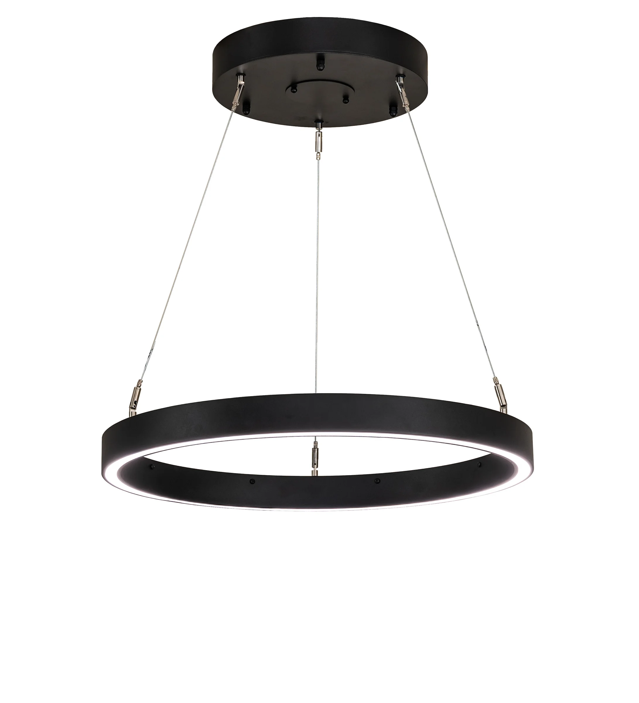 Anillo LED Pendant in Textured Black
