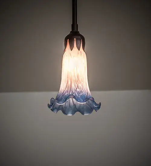 The Pink/Blue Tiffany Pond Lily by Meyda Lighting - Image 1