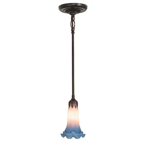 The Pink/Blue Tiffany Pond Lily by Meyda Lighting - Image 2