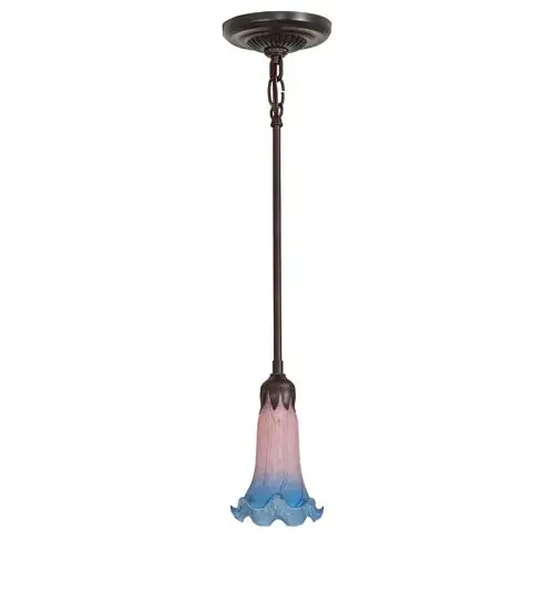 The Pink/Blue Tiffany Pond Lily by Meyda Lighting - Image 3