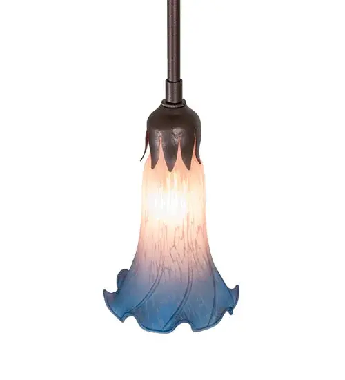 The Pink/Blue Tiffany Pond Lily by Meyda Lighting - Image 4