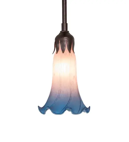 The Pink/Blue Tiffany Pond Lily by Meyda Lighting - Image 5
