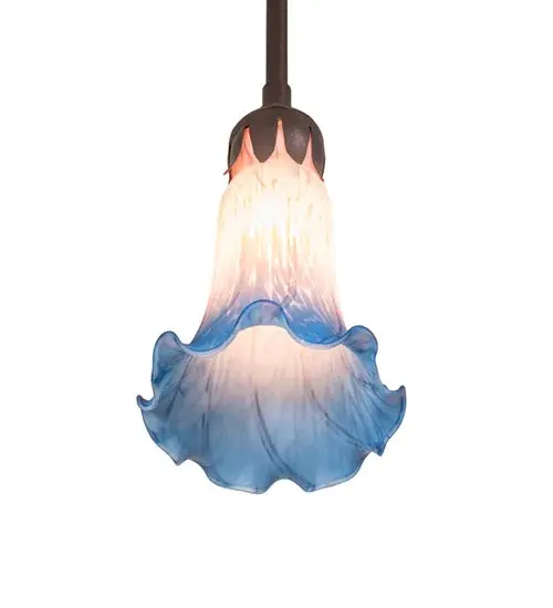 The Pink/Blue Tiffany Pond Lily by Meyda Lighting - Image 6