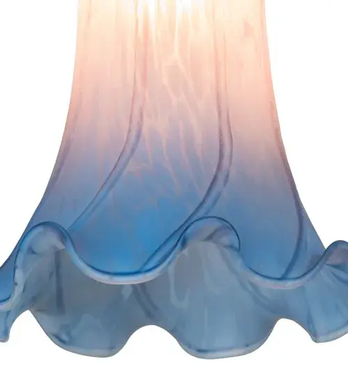 The Pink/Blue Tiffany Pond Lily by Meyda Lighting - Image 8