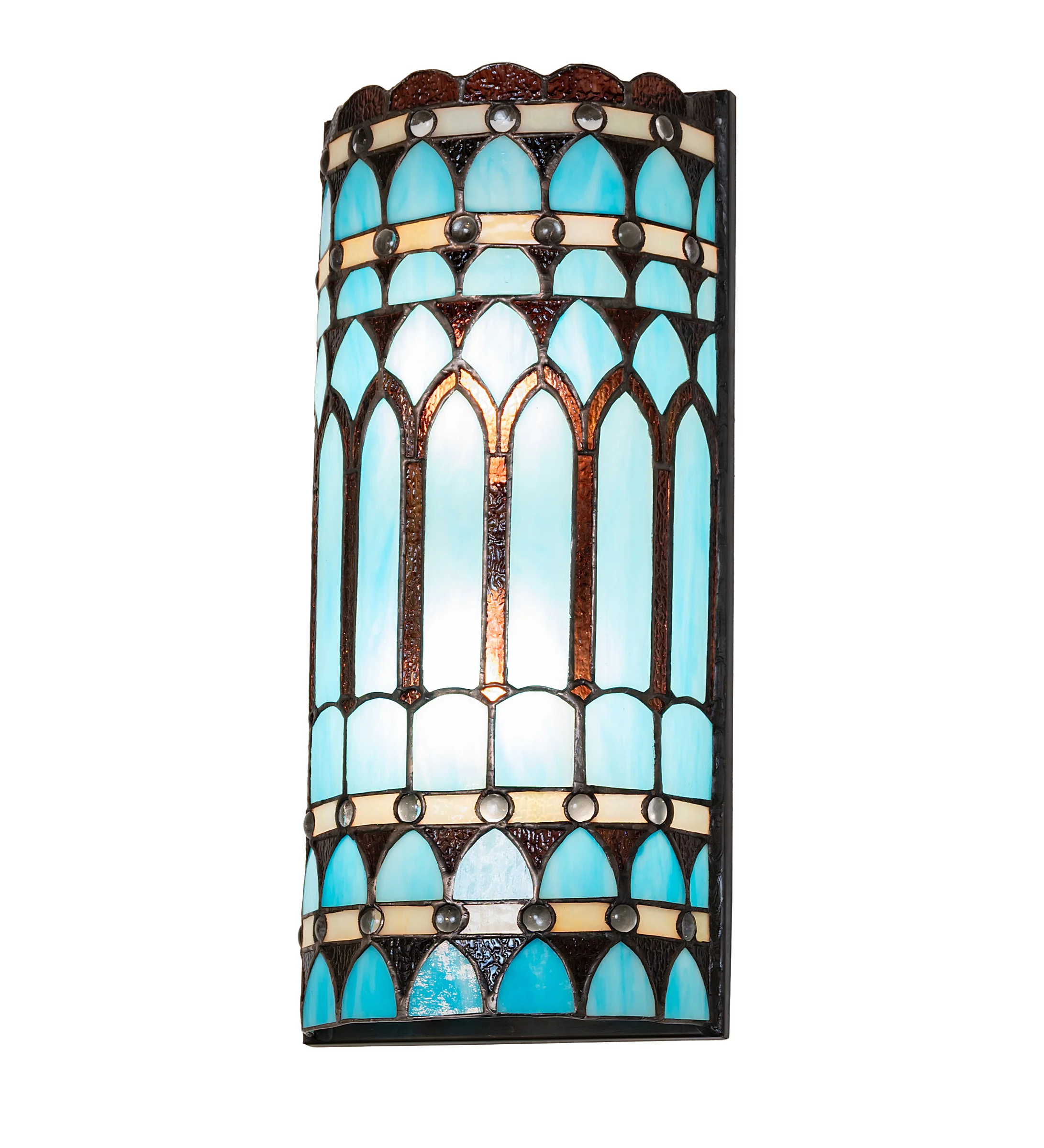 Aello Two Light Wall Sconce in Craftsman Brown