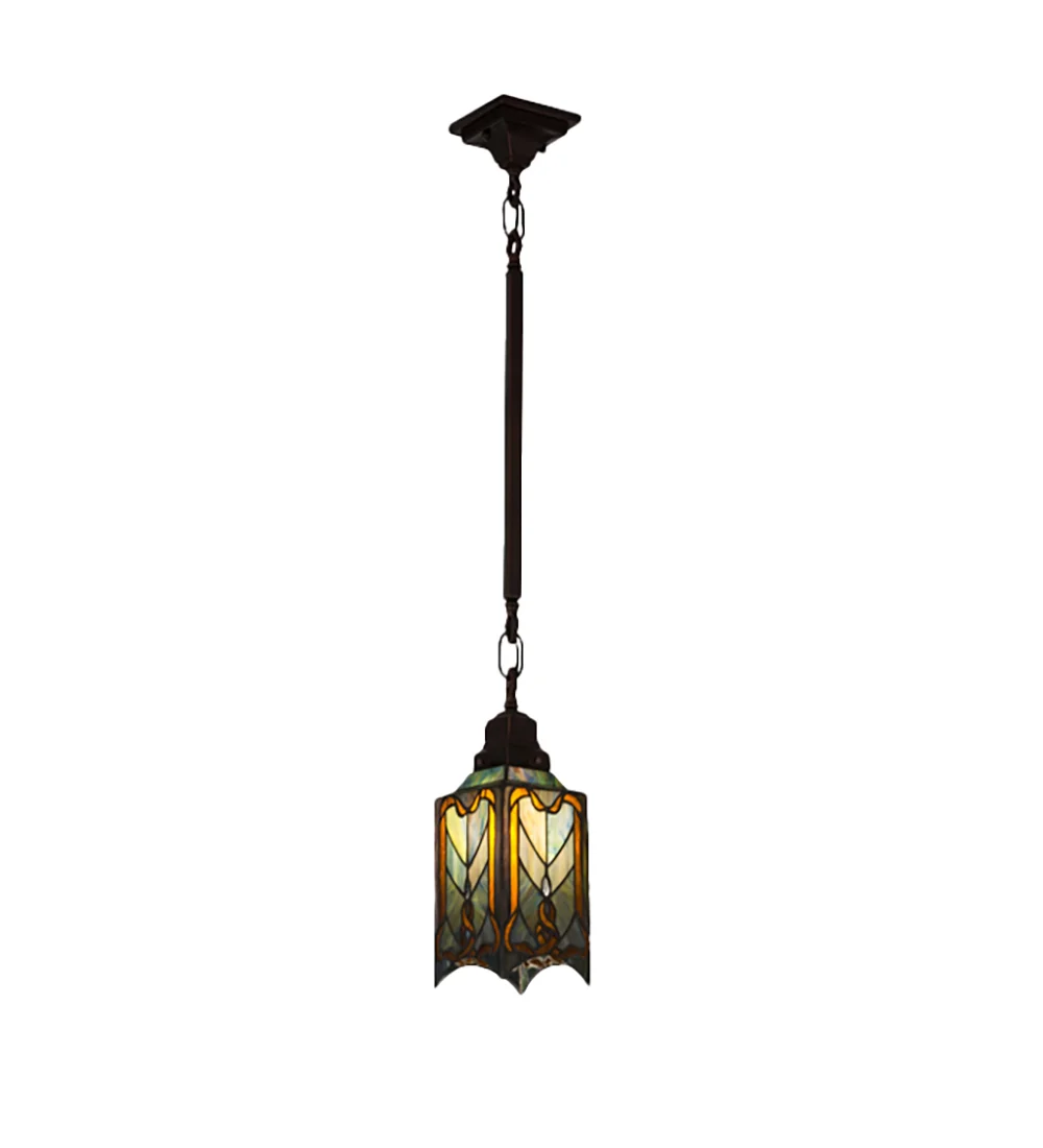 5.5"Sq Cottage Mission Mini Pendant