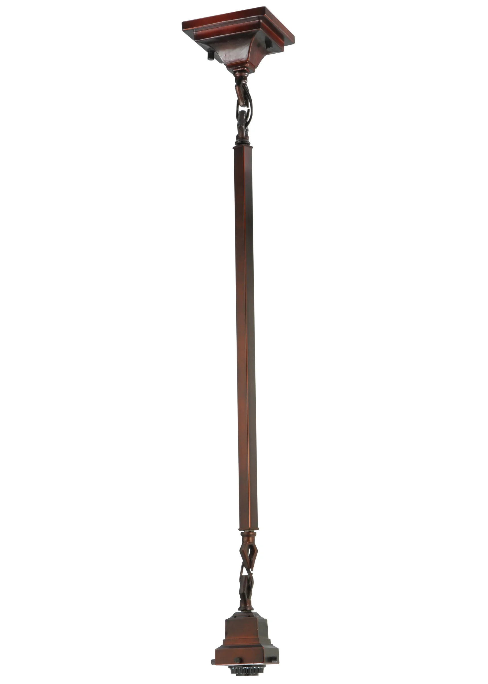 Bungalow One Light Pendant Hardware in Mahogany Bronze