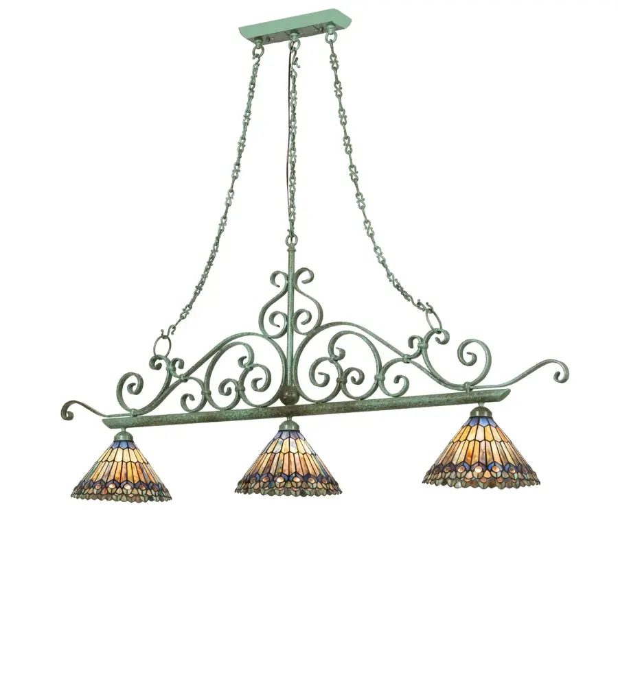 The Meyda Tiffany - Tiffany Jeweled Peacock by Meyda Lighting