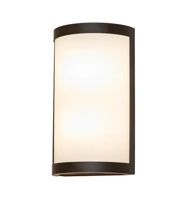 This stunning, curvaceous wall fixture integrates a modern look with a minimalistic style. It features an alluring Natural Textrene diffuser complemented with Oil Rubbed Bronze hardware and decorative accents. The ADA-compliant wall sconce can illuminate corridors and entryways in homes, lounges, and restaurants. The Cilindro Prime Wall Sconce is included in our American-made, American-designed, handcrafted Modern Lighting Collection and is manufactured in Yorkville, New York. The fixture is UL and cUL listed for dry and damp locations, however, we do not recommend installing it in spaces that experience a large amount of moisture due to the fabric shade. Collection: Cilindro Finish: Oil Rubbed Bronze Glass: Natural Hardbacked Textrene Width: 8.00" Height: 14.00" Length: 4.00" Weight: 4.50 lb Number of Bulbs: 2 Maximum Wattage: 40.00 W Bulb Type: B11 Bulb Base: E12 Material: Steel Country of Origin: USA Safety Rating: Damp