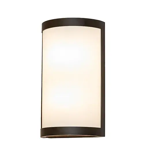 This stunning, curvaceous wall fixture integrates a modern look with a minimalistic style. It features an alluring Natural Textrene diffuser complemented with Oil Rubbed Bronze hardware and decorative accents. The ADA-compliant wall sconce can illuminate corridors and entryways in homes, lounges, and restaurants. The Cilindro Prime Wall Sconce is included in our American-made, American-designed, handcrafted Modern Lighting Collection and is manufactured in Yorkville, New York. The fixture is UL and cUL listed for dry and damp locations, however, we do not recommend installing it in spaces that experience a large amount of moisture due to the fabric shade. Collection: Cilindro Finish: Oil Rubbed Bronze Glass: Natural Hardbacked Textrene Width: 8.00" Height: 14.00" Length: 4.00" Weight: 4.50 lb Number of Bulbs: 2 Maximum Wattage: 40.00 W Bulb Type: B11 Bulb Base: E12 Material: Steel Country of Origin: USA Safety Rating: Damp - alternate view
