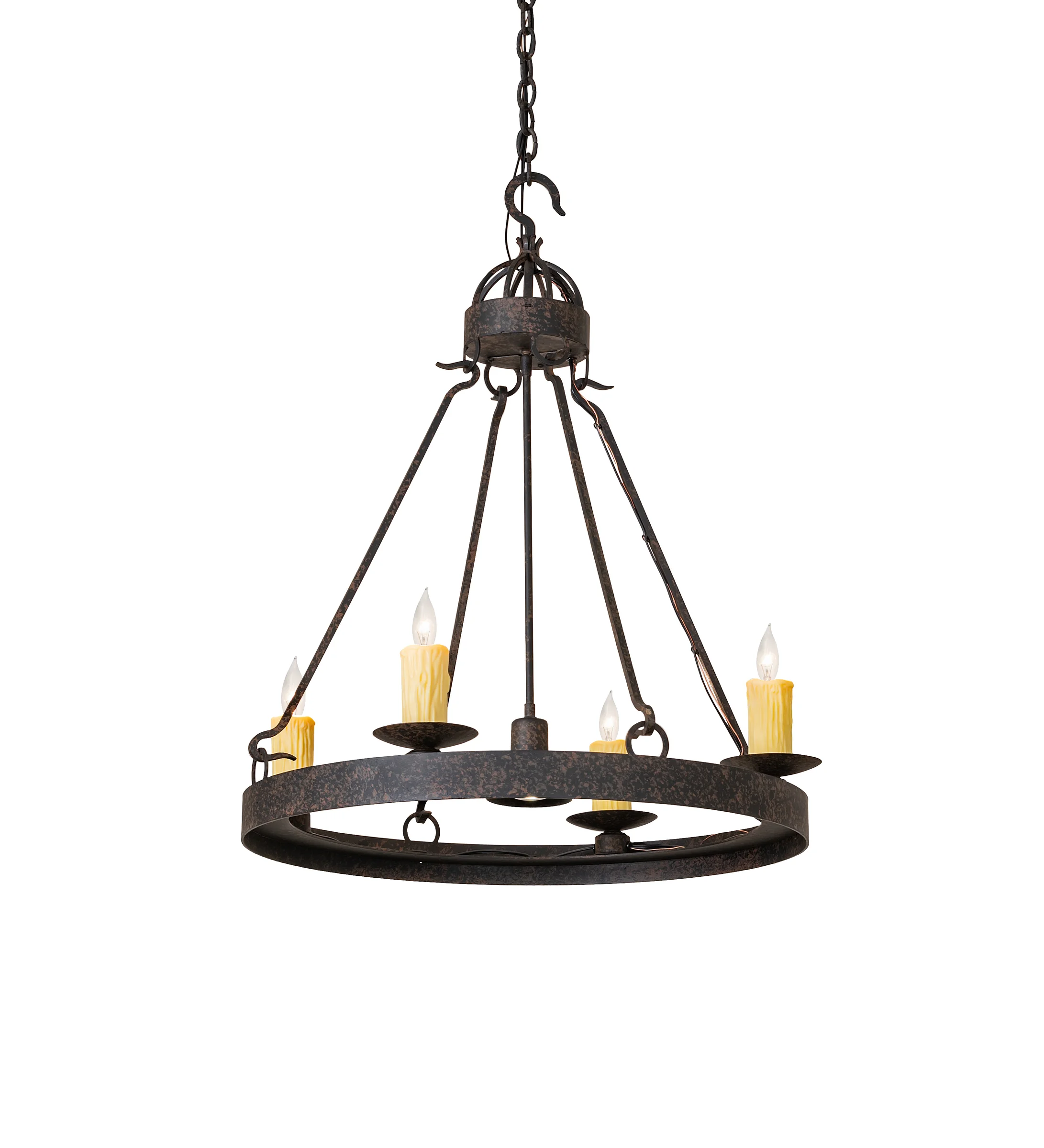 Lakeshore Five Light Chandelier in Coffee Bean