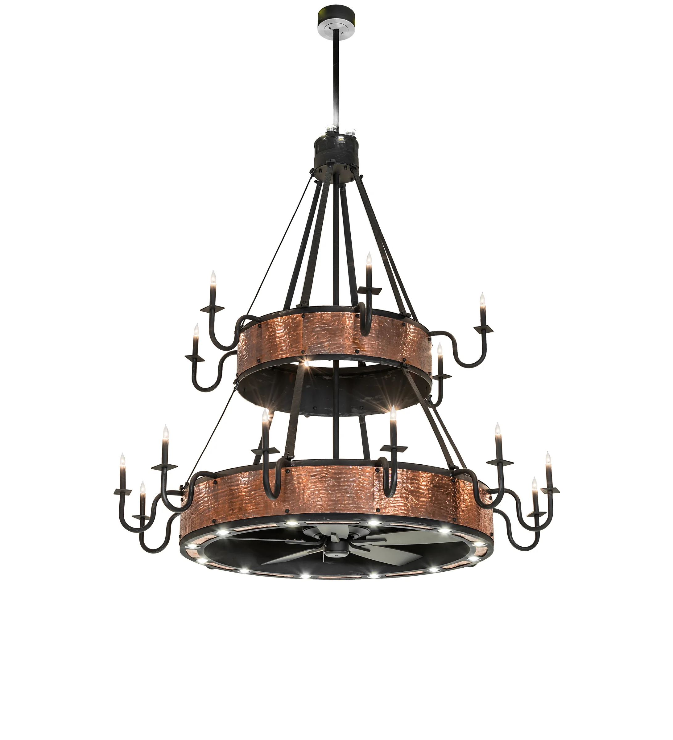 72" Wide Costello 18 Light Two Tier Chandel-Air