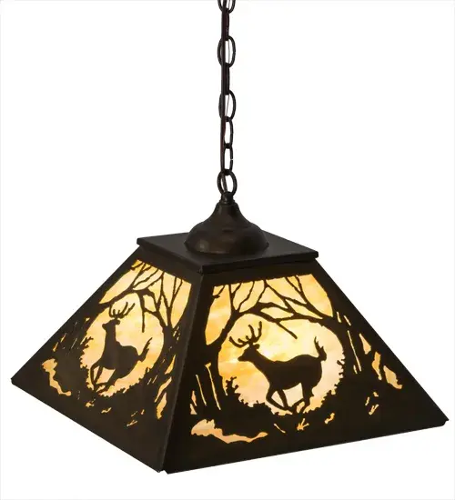The Meyda Tiffany - Deer At Dawn by Meyda Lighting - Image 4