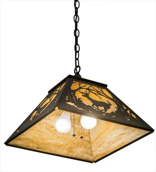 The Meyda Tiffany - Deer At Dawn by Meyda Lighting - Image 6