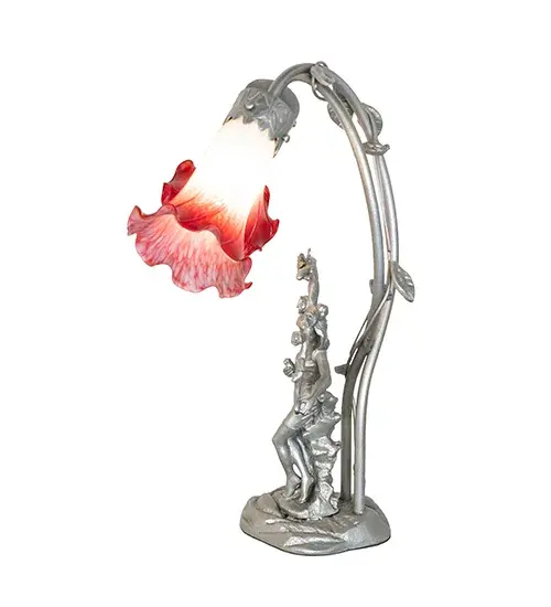 The Pink/White Tiffany Pond Lily by Meyda Lighting - Image 4
