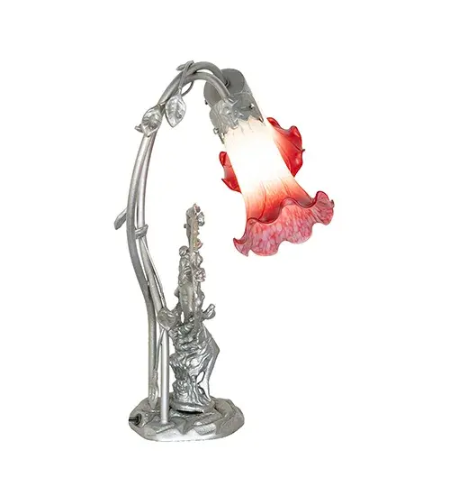 The Pink/White Tiffany Pond Lily by Meyda Lighting - Image 5
