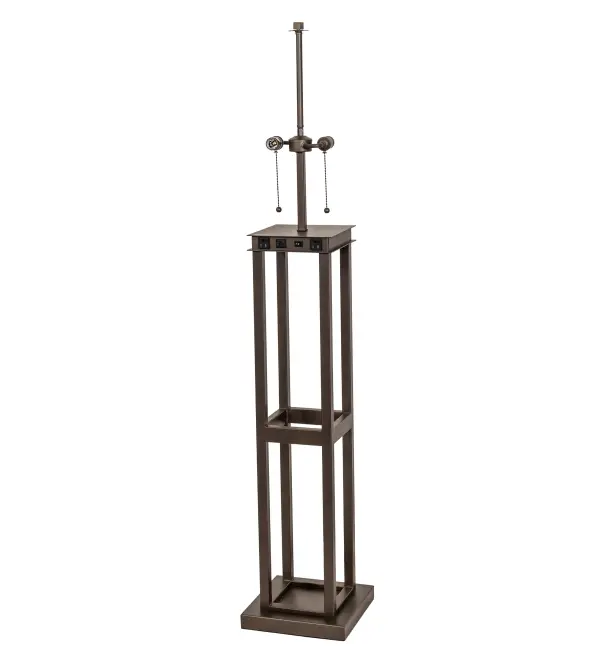 Every Meyda Tiffany item is a unique handcrafted work of art. Natural variations in the wide array of materials that we use to create each Meyda product make every item a masterpiece of its own. Photographs are a general representation of the product. Colors and designs will vary. Collection: Mission Finish: Tyler Bronze Width: 15.50" Height: 31.00" Length: 11.00" Weight: 17.00 lb Number of Bulbs: 2 Maximum Wattage: 60.00 W Bulb Type: A19 Bulb Base: E26 Material: Steel Country of Origin: CHINA Safety Rating: Damp
