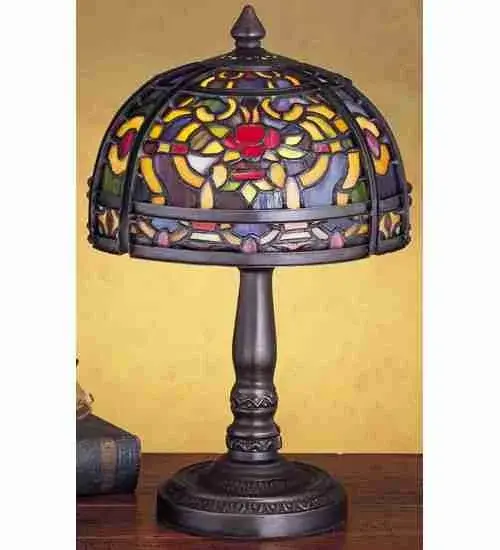 Every Meyda Tiffany item is a unique handcrafted work of art. Natural variations in the wide array of materials that we use to create each Meyda product make every item a masterpiece of its own. Photographs are a general representation of the product. Colors and designs will vary. Collection: Moorish Finish: Mahogany Bronze Glass: Ruby,Coral,Green Width: 5.00" Height: 7.50" Length: 5.00" Weight: 2.00 lb Number of Bulbs: 1 Maximum Wattage: 60.00 W Bulb Type: G12 Bulb Base: E12 Material: Zinc Country of Origin: CHINA Safety Listing: Dry Safety Rating: Dry