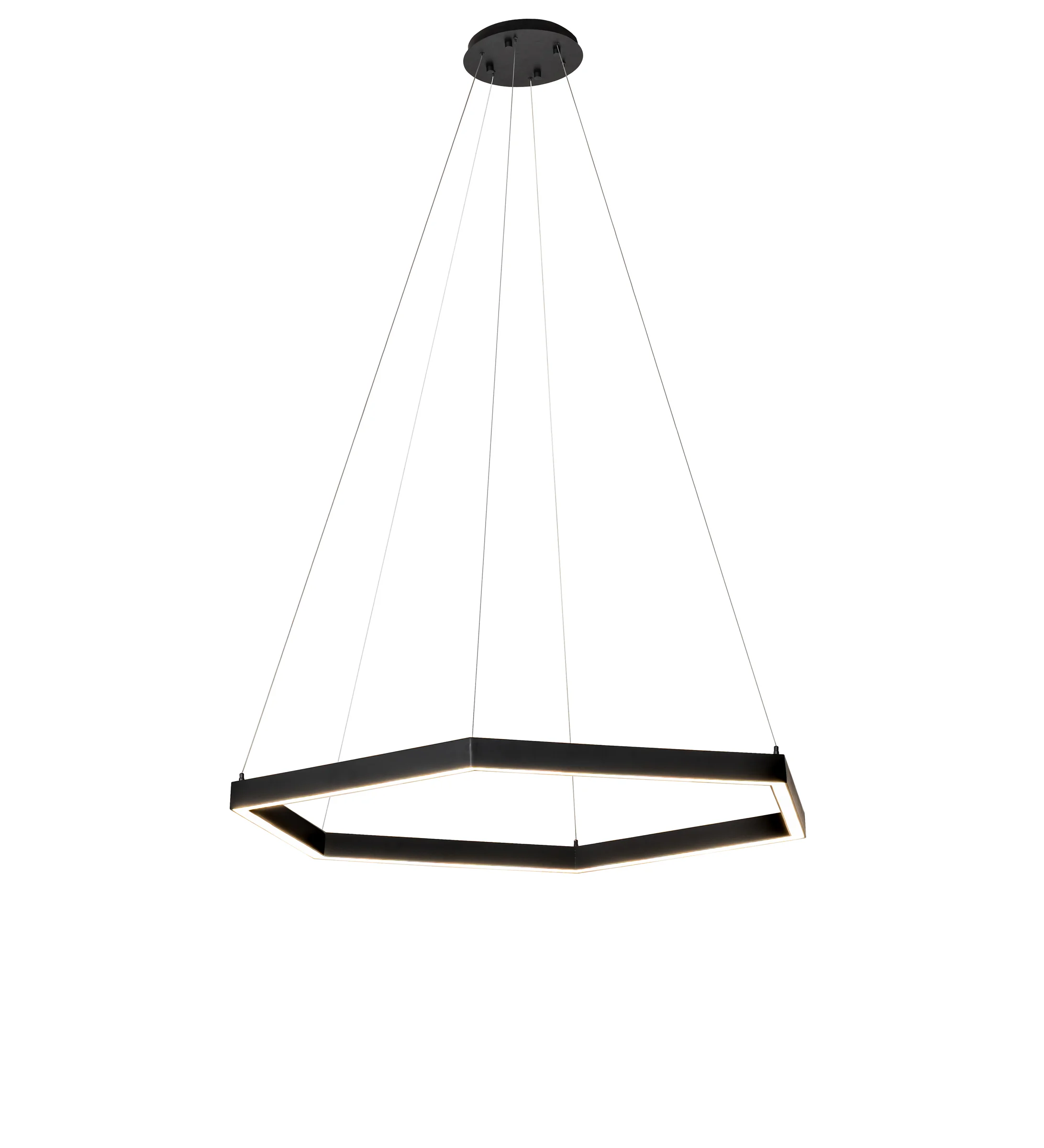 Anillo LED Pendant in Flat Black