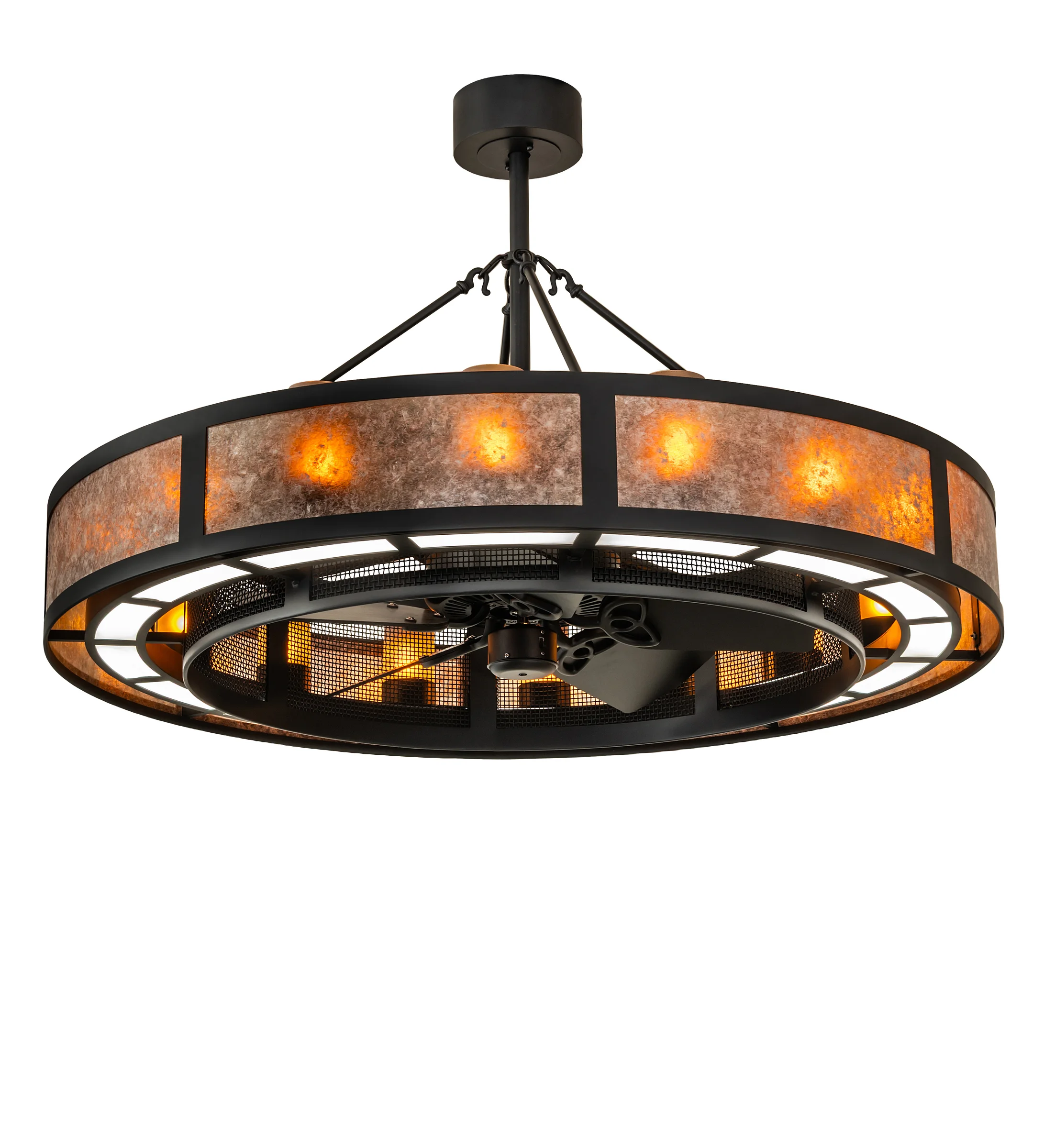 Smythe Craftsman LED Chandel-Air in Solar Black