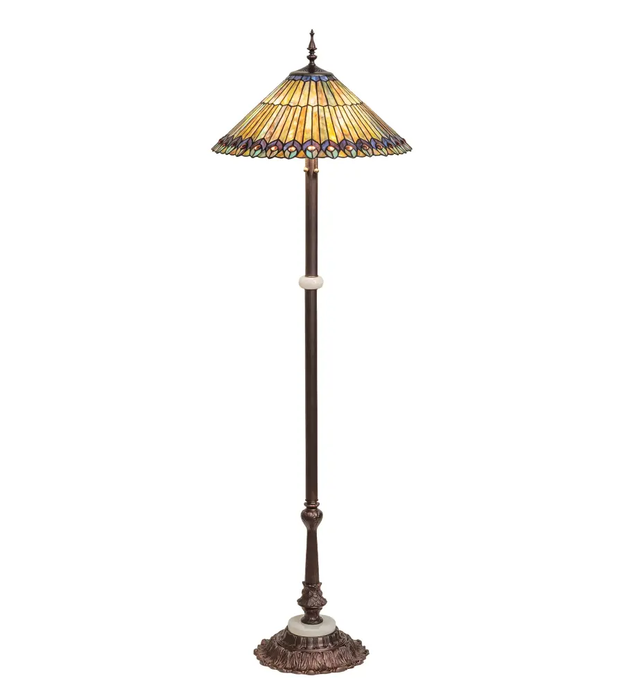 The Tiffany Jeweled Peacock by Meyda Lighting - Image 1