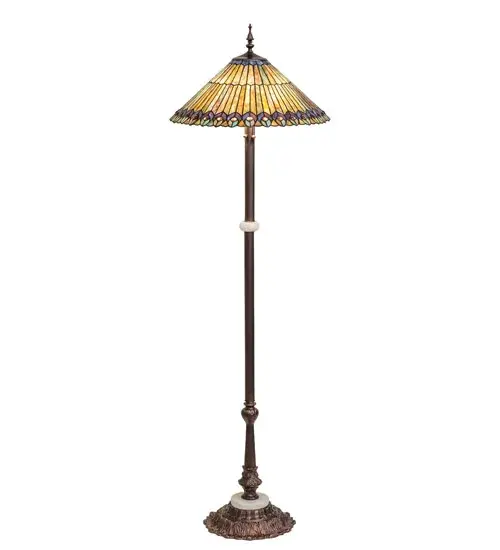 The Tiffany Jeweled Peacock by Meyda Lighting - Image 2