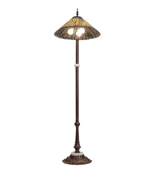The Tiffany Jeweled Peacock by Meyda Lighting - Image 6