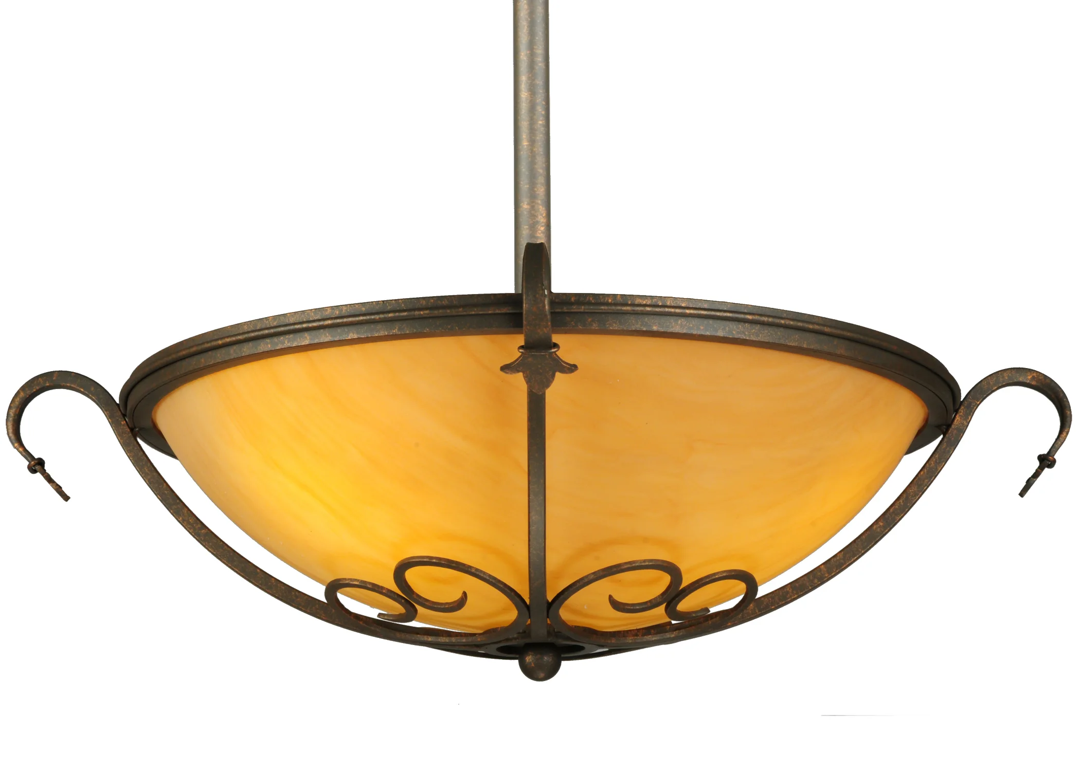 Alaine LED Semi-Flushmount in Gilded Tobacco