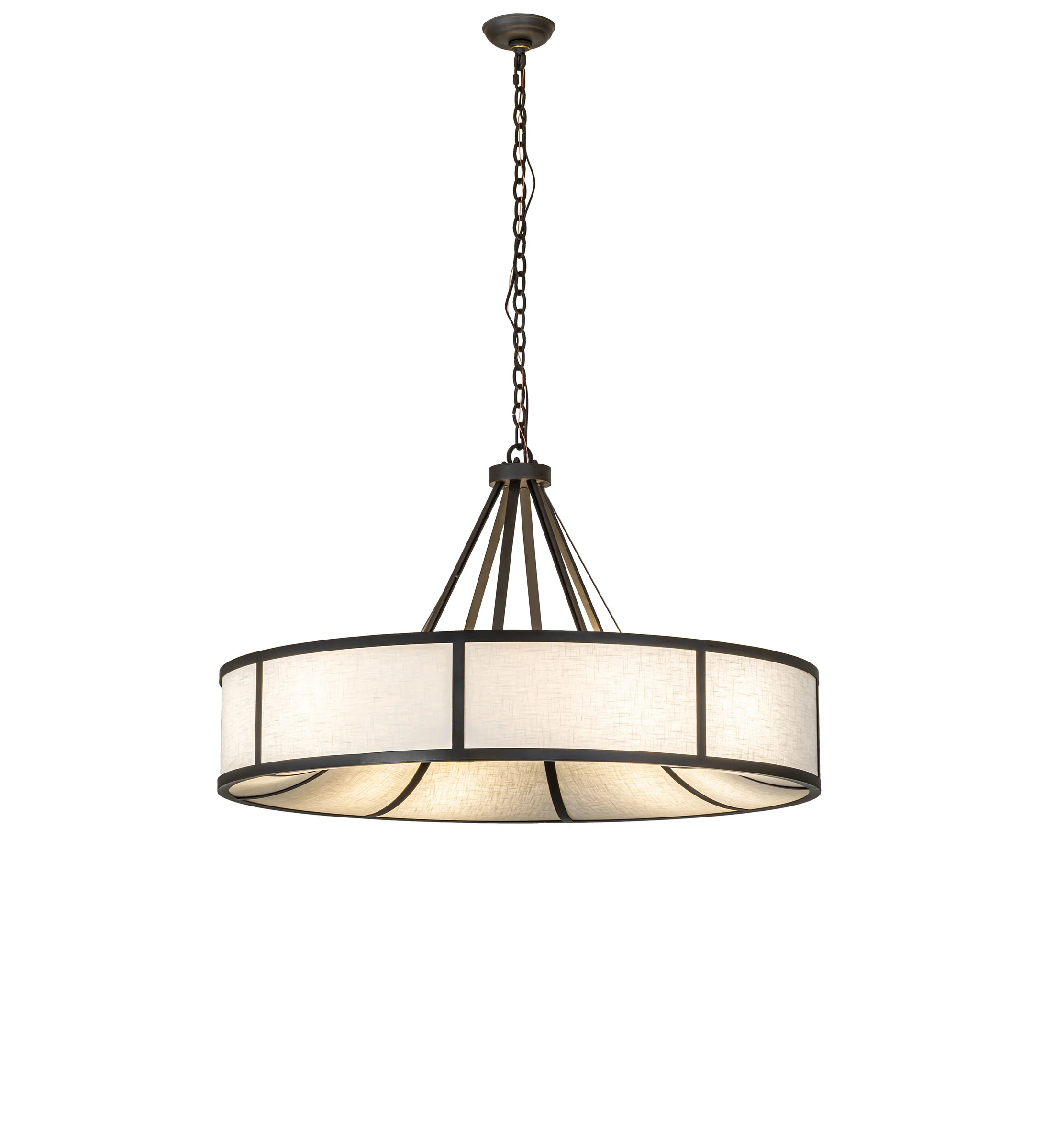 Cilindro Ventura Eight Light Pendant in Oil Rubbed Bronze