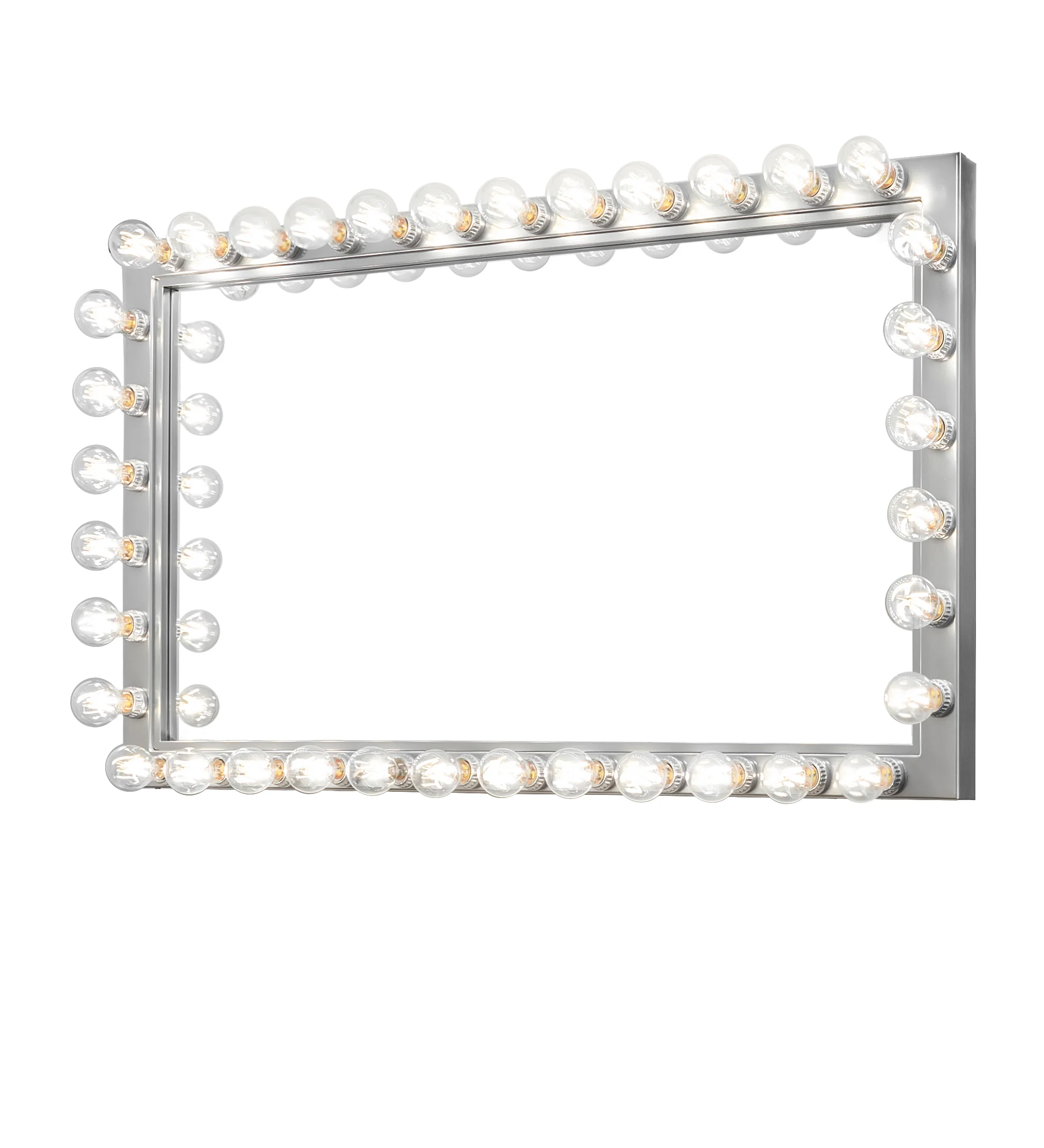 51" Long X 21" High Alva Greenroom 36 Light Vanity Mirror