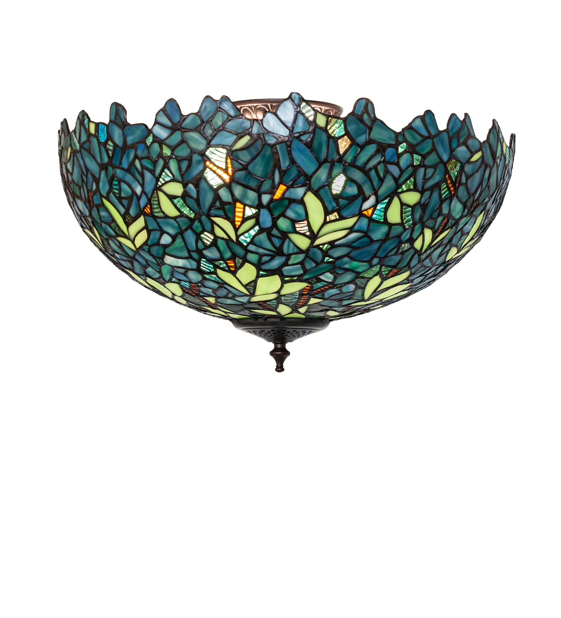 18" Wide Nightfall Wisteria Flushmount