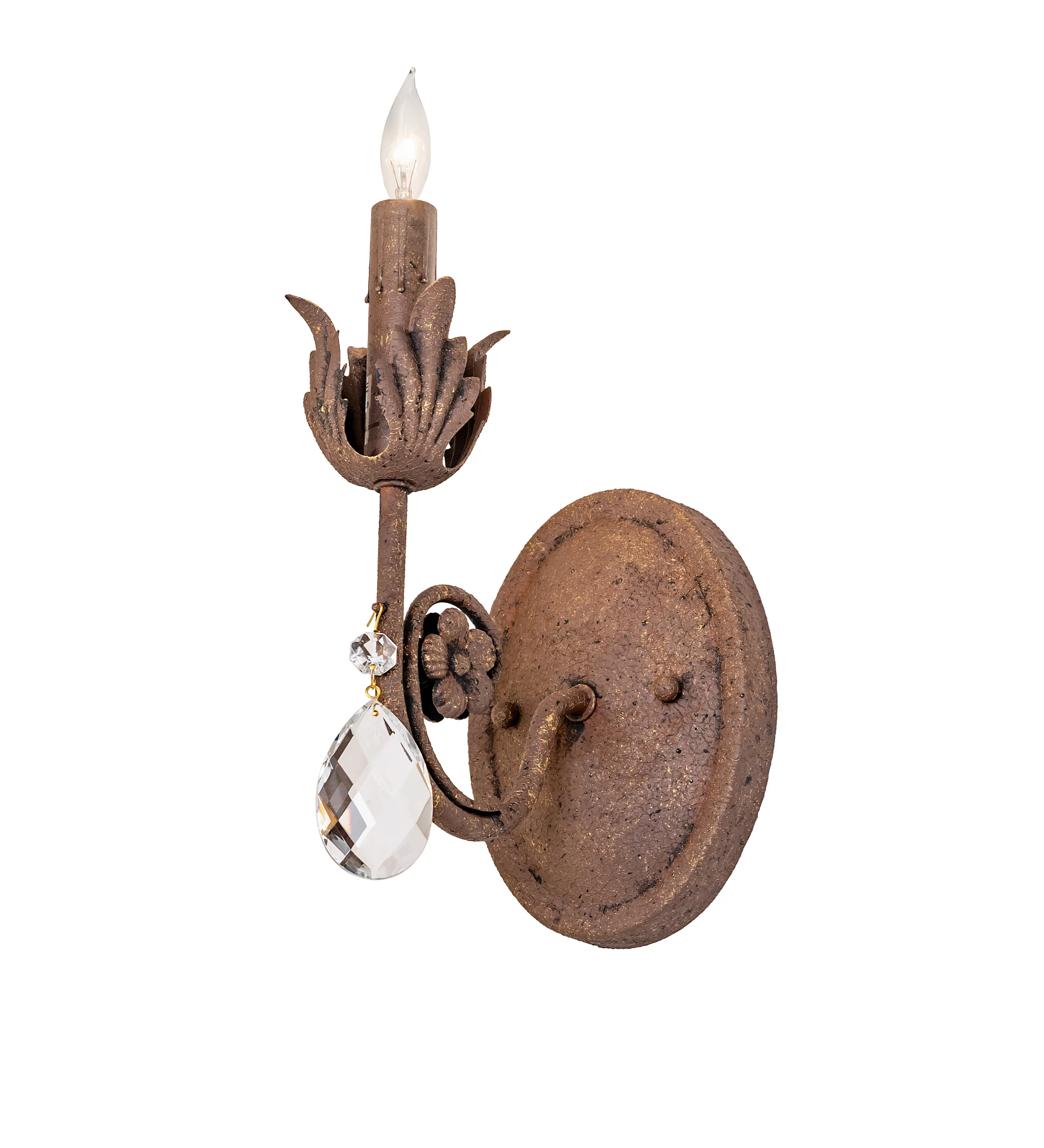 Antonia One Light Wall Sconce in Antiquity Textured