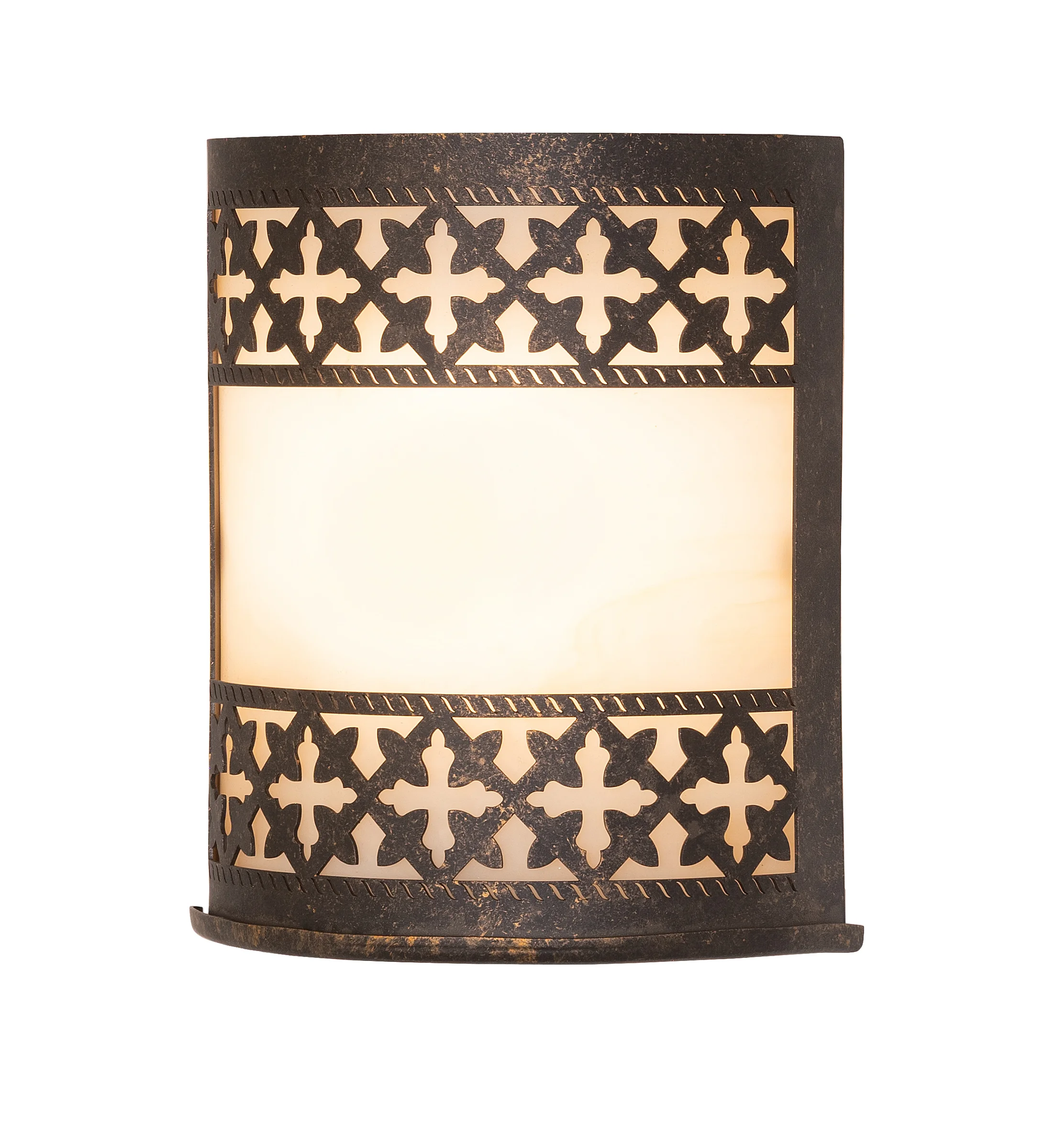 Cardiff One Light Wall Sconce in Golden Bronze