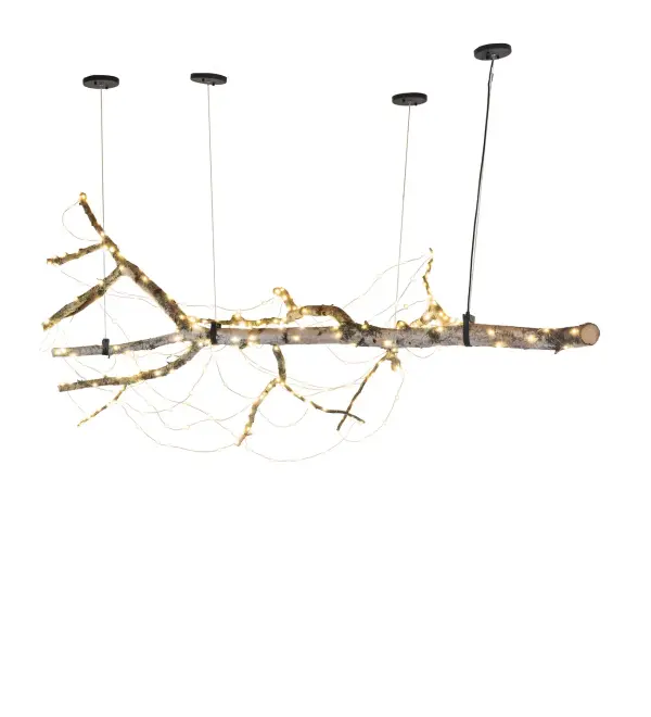 Every Meyda Tiffany item is a unique handcrafted work of art. Natural variations in the wide array of materials that we use to create each Meyda product make every item a masterpiece of its own. Photographs are a general representation of the product. Colors and designs will vary. Collection: Sherwood Finish: Solar Black Width: 50.00" Height: 50.00" Length: 80.00" Weight: 20.00 lb Maximum Wattage: 13.00 W Bulb Base: INTEGRAL Light Source: LED Material: Wood/Steel Country of Origin: USA Safety Rating: Damp LED